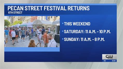 Which downtown Austin roads will be closed during Pecan Street Festival?